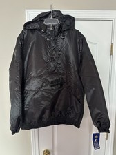 Atlanta Braves Starter 1/2 Zip Pullover Blackout Jacket Sz Large L MLB