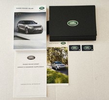 2020 Land Rover Range Rover Velar Owner's Manual - Handbook Complete Set OEM
