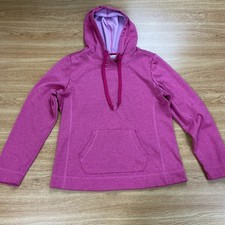DANSKIN NOW PINK WOMENS S/CH  4-6 SWEATSHIRT FRONT POCKET 100 POLYESTER