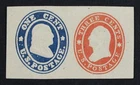 CKStamps: US Cut Square Stamps Collection Scott#U28 Unused NH NG