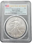 2026 W $1 1ozt Silver American Eagle PCGS MS 70, FDOI Label