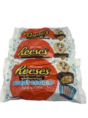 Reese's SUGAR COOKIE 9.9 oz Miniatures Peanut Butter Cups 6/2026 3 Bags New
