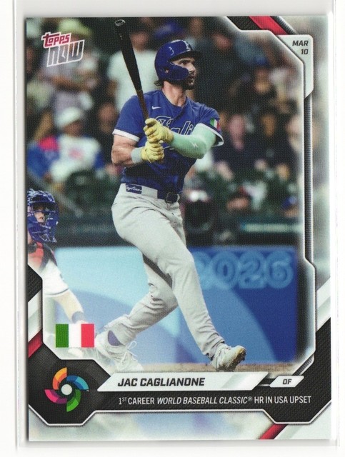 2025 Topps Now WBC #23 Jac Caglianone World Baseball Classic 1st Career HR