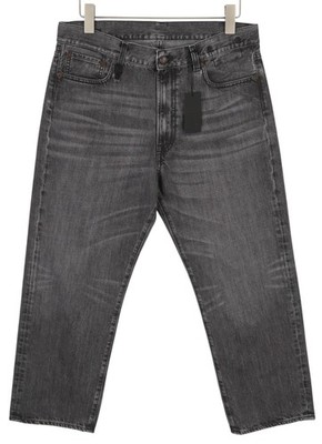 R13 Boyfriend Damen Jeans 30 Wilson Schwarz Neu Gekürzt Knöchel Bequemer Denim