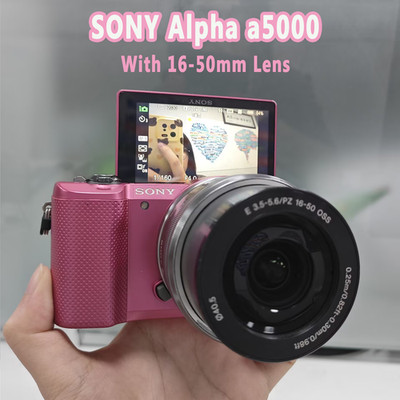 ★美品★ SONY α5000 SELP1650 レンズセット ピンク wifi Amazon | SONY ミラーレス一眼 α5000 パワーズームレンズキット ピンク