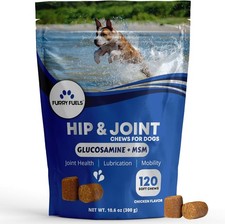 Hip and Joint Supplement for Dogs 120 Dog Chews - Advanced Chicken Flavor
