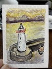 ACEO. Lighthouse. Watercolor tiny art. Kelly.Ospina. — photo 1