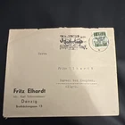 DR Letter EF #721 + Advertising Stamp - Danzig 21.11.1939 - A956