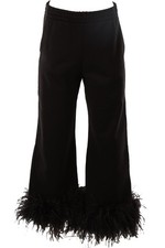 PRADA SCHWARZE BAUMWOLLHOSE GERADES BEIN SMAL...