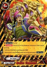 Buddyfight TCG card S-BT02A-SP/0012EN R Ration Command Blazing Overclash