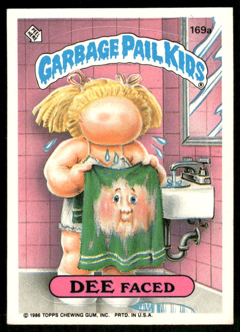1986 Topps Garbage Pail Kids Series 5 #169a Dee Faced