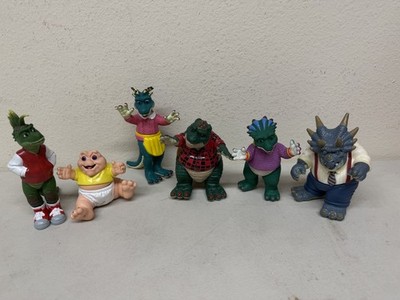 6 Disney Dinosaurs TV Show Action Figure Lot  1991 Sinclair Family Boss Dad Mom