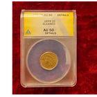 1859 Indian Head Small Cent ANACS AU 50 Details Cleaned Philadelphia #7746686