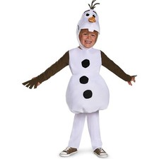 NEW Disney Frozen Olaf Child Costume Deluxe Toddler Size LG 4-6 Halloween
