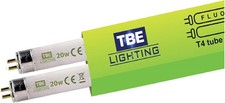 Image of Quality Upgraded T4 20W Fluorescent Tube Lamps 578Mm - 2 Pack of CFL Bulbs - G5