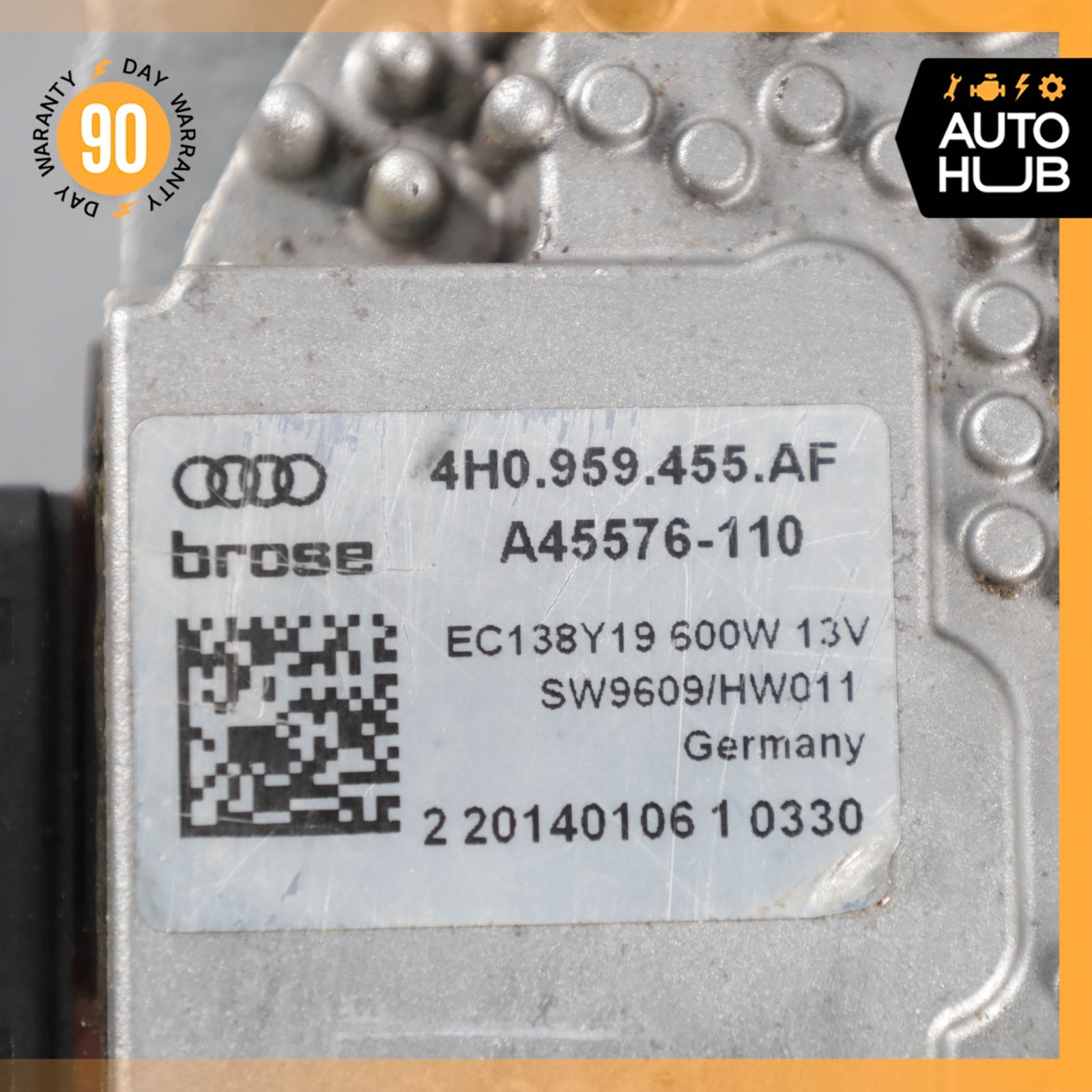 13-18 Bentley Continental GTC / S8 RS7 4.0L Left Radiator Cooling Fan Motor OEM