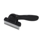 Fur changing comb for horse care with practical push button