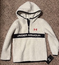 Under Armour Boys Fuzzy Sherpa 1/4 Zip Pullover Hoodie size 6 NWT