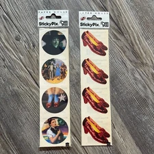 Vintage Paper House Sticky Pix Wizard of Oz and Ruby Slippers Sticker Lot Sealed