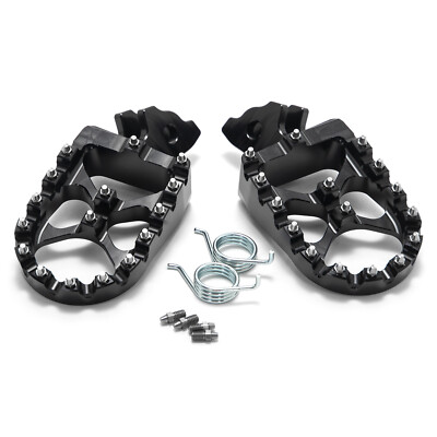 For Apollo RFN All Years E-bike Dirt Bike Black Wide Billet Footpegs Foot Pegs