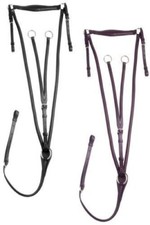 English Saddle Breastplate Premium Leather With Martingale All Sizes.