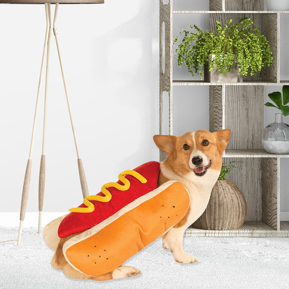 Hot Dog Pet Clothes Dog Cat Puppy Dachshund Halloween Dress Up Costume