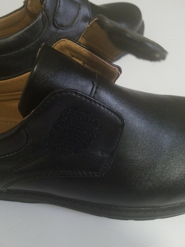 Air Balance Size 3 Child Unisex Strap No Tie Black Shoes - Picture 5 of 10