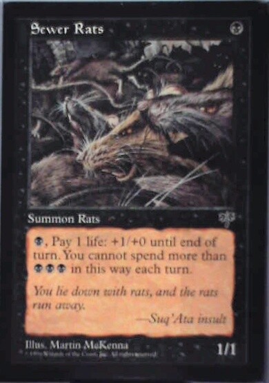 Sewer Rats - Mirage: #139, Magic: The Gathering Nm R109