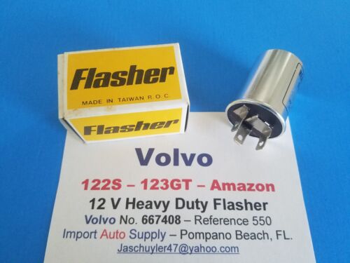 Volvo 122S, 123GT, 210, Amazon 12Volt Turn Signal Flasher H.D. - Afbeelding 1 van 3