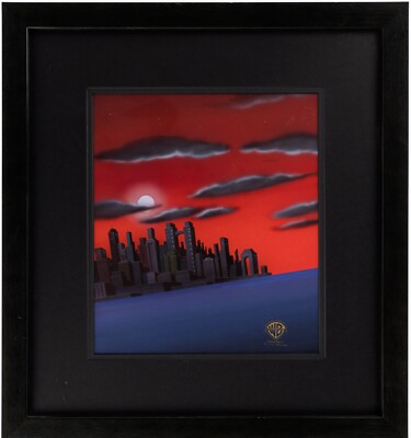Batman Animated Series Cold Comfort (1997) original production background cel