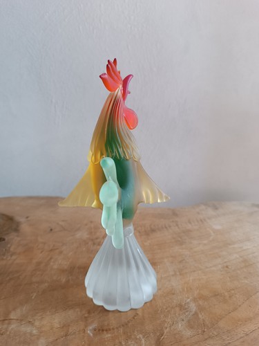 Coq en verre polychrome vintage - Foto 5 di 10