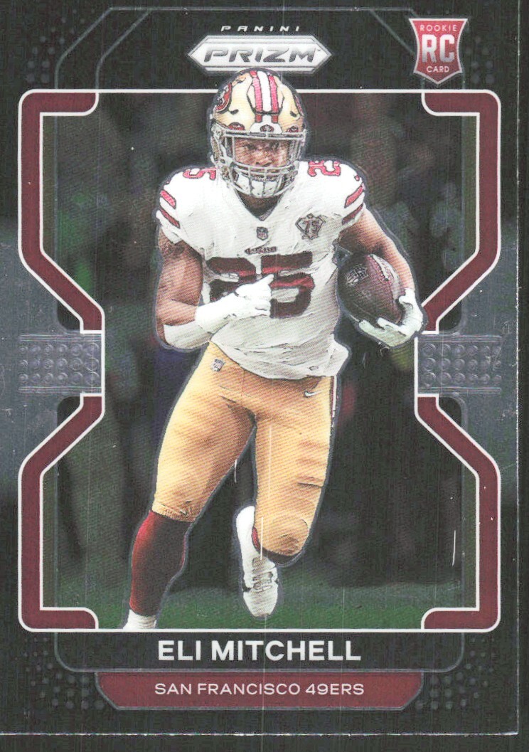 2021 1273E Panini Chronicles Prizm Black Eli Mitchell Rookie San Francisco 49ers