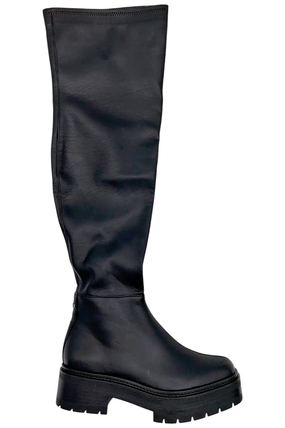 Женские сапоги выше колена Sam Edelman Lydia до середины икры черного цвета