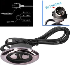 Electric Sofa Controller 2 Button 5 Pin Recliner Switch with USB Charging Port