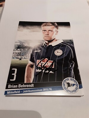Signed postcard Brian Behrendt DSC Arminia Bielefeld new
