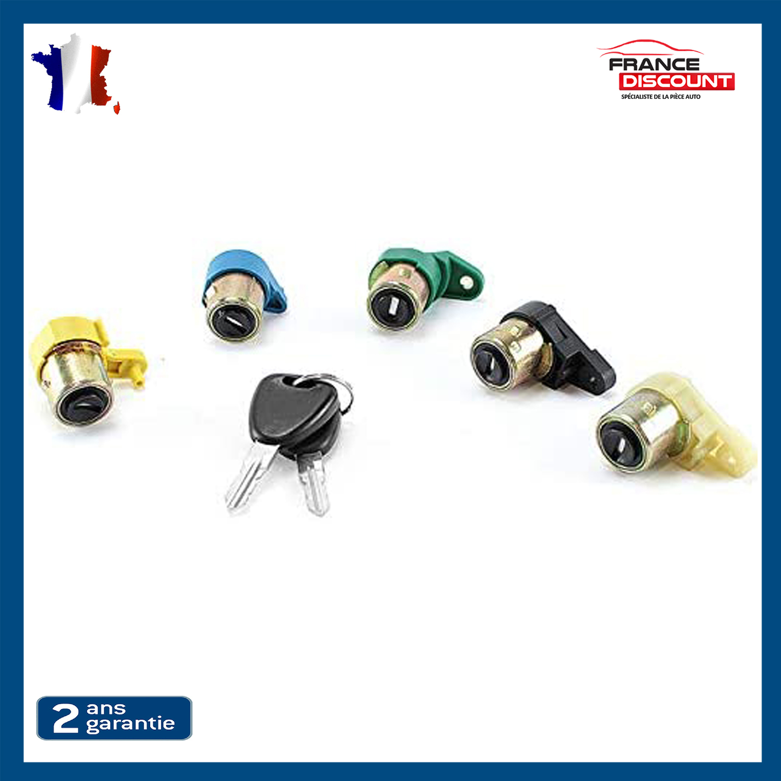 Barillets serrures de portes anti-grippage pour Kangoo Express 1997-2008 kit de cylindres robustes