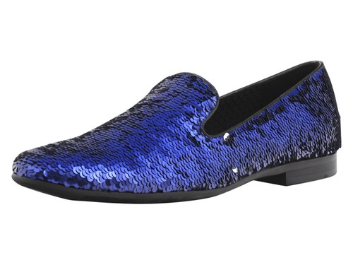 Cohort Blue Smoking Loafers Shoes Sz 