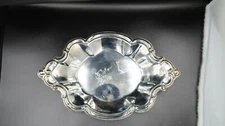 Vtg International Silver Co IS.CO Silver-plated Oval Tray/Nut Dish w/Sticker