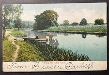 Along the Ohio Canal Warrensville Ohio printed 1907 Poly-Chrome
