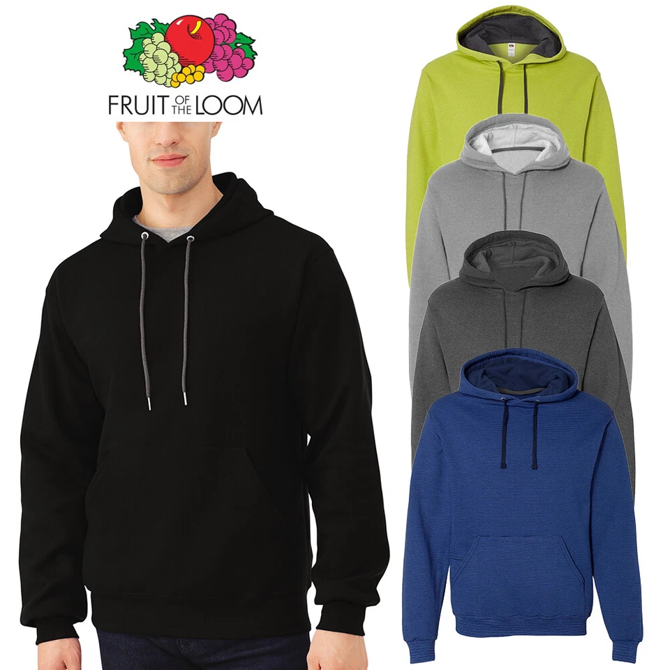 Sudadera con capucha pulóver de manga larga para hombre Fruit of the Loom