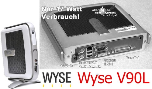 COMPUTER WYSE V90L MIT WINDOWS 98 RS-232 SERIELL LPT PARALLELPORT DVI USB #TC60 - Bild 2 von 5