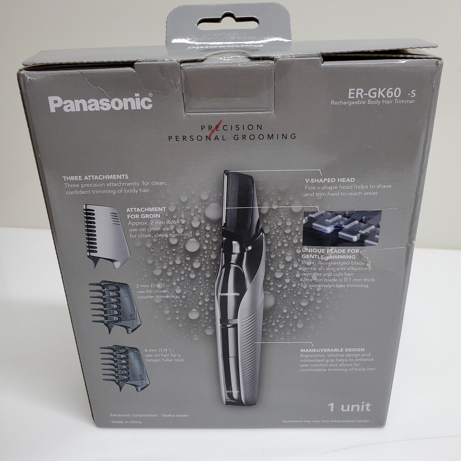 Panasonic ERGK60 S Rechargeable Body Hair Trimmer (FACTORY SEALED) eBay