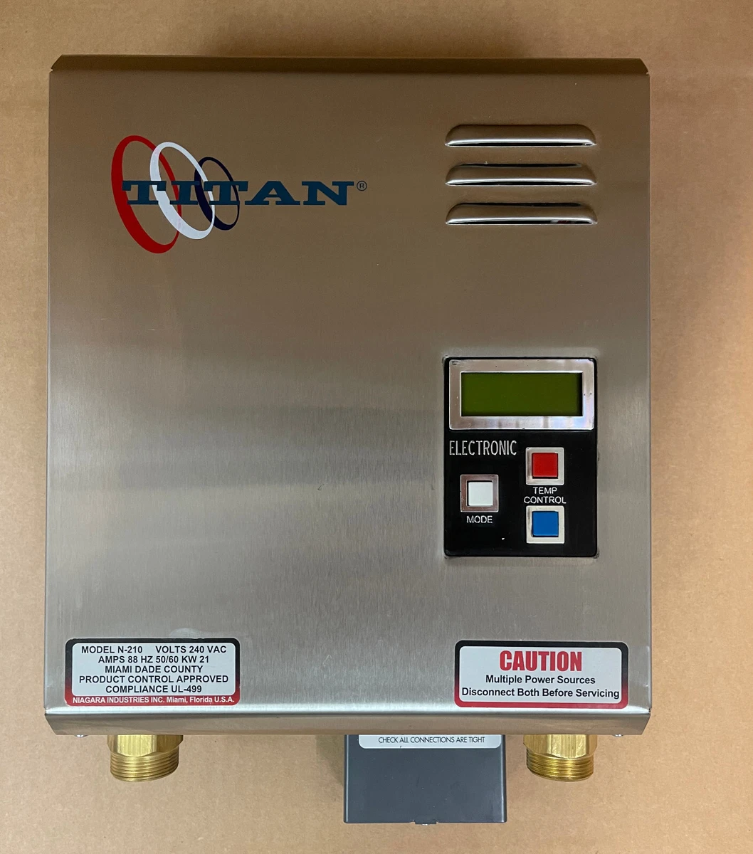 Titan N160 Electronic Tankless Water Heater 16kw HVAC More, 55 OFF