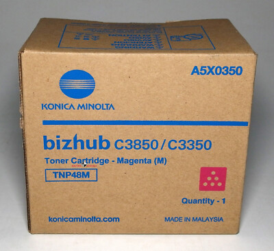 Konica Minolta Toner TNP 48 M Magenta Bizhub C3850 C3350 A5X0350