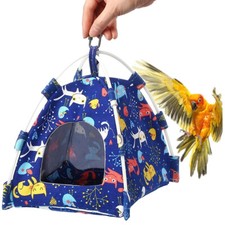 Bird Sleep Nest Cage Hut-Toy Pet Hammock Hang Cave Bed Parrot Warm Tent Hamster