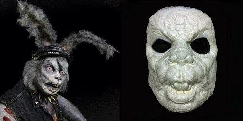 Evil Bunny Prosthetic Mask Halloween Full Face Foam Latex Unpainted  Appliance | eBay