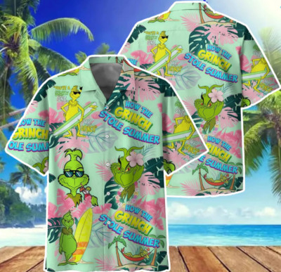 How The Grinch Stole Summer Hawaiian Shirt Summer Gift Short Sleeves Unisex S-5X