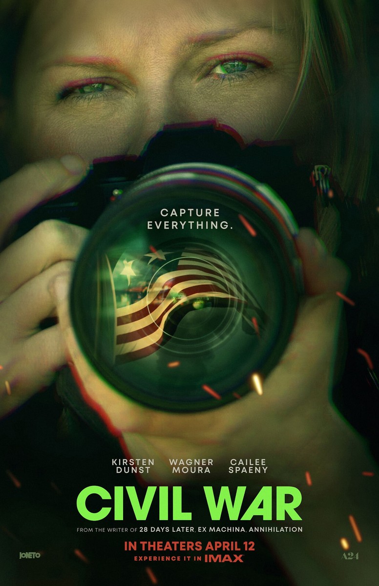 BB0854 Civil War Film By Alex Garland 2024 Actress Movie Poster