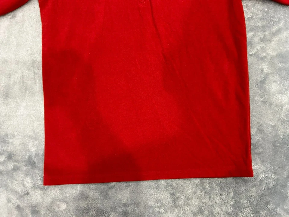 THE NORTH FACE TKA 100 NIÑOS SUÉTER EXTRA GRANDE ROJO JERSEY CUELLO FALSO 1/4 CREMALLERA Foto 3 de 4