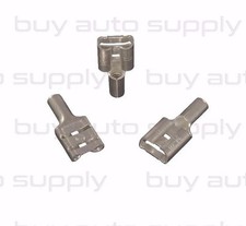 100 16-14 Ga. Non Insulated Female Quick Connect Bare Terminal Naked Disconnect